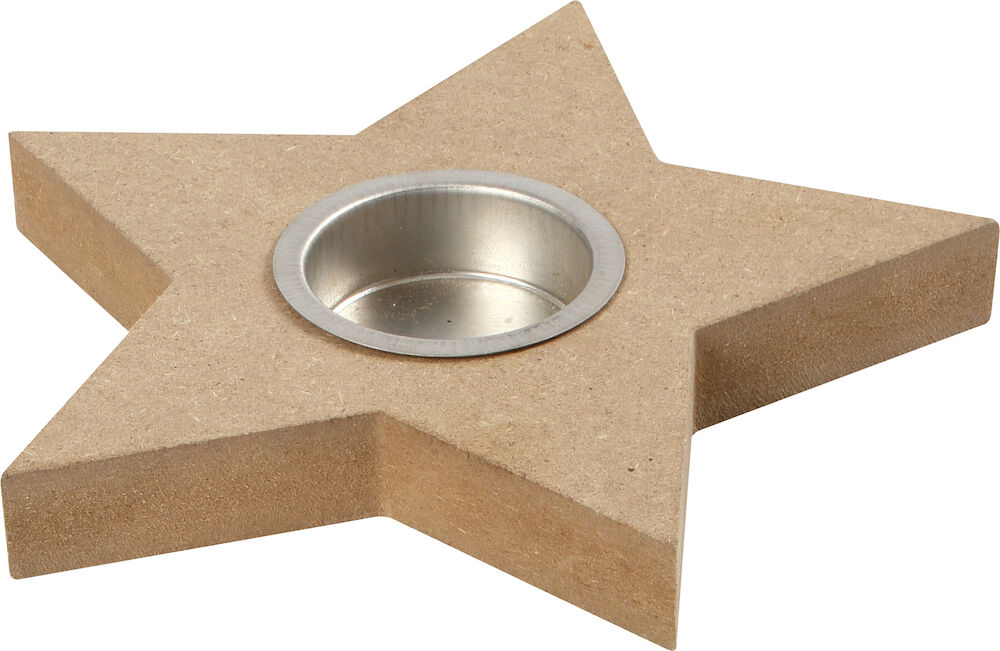 Värmeljusstake Stjärna MDF 