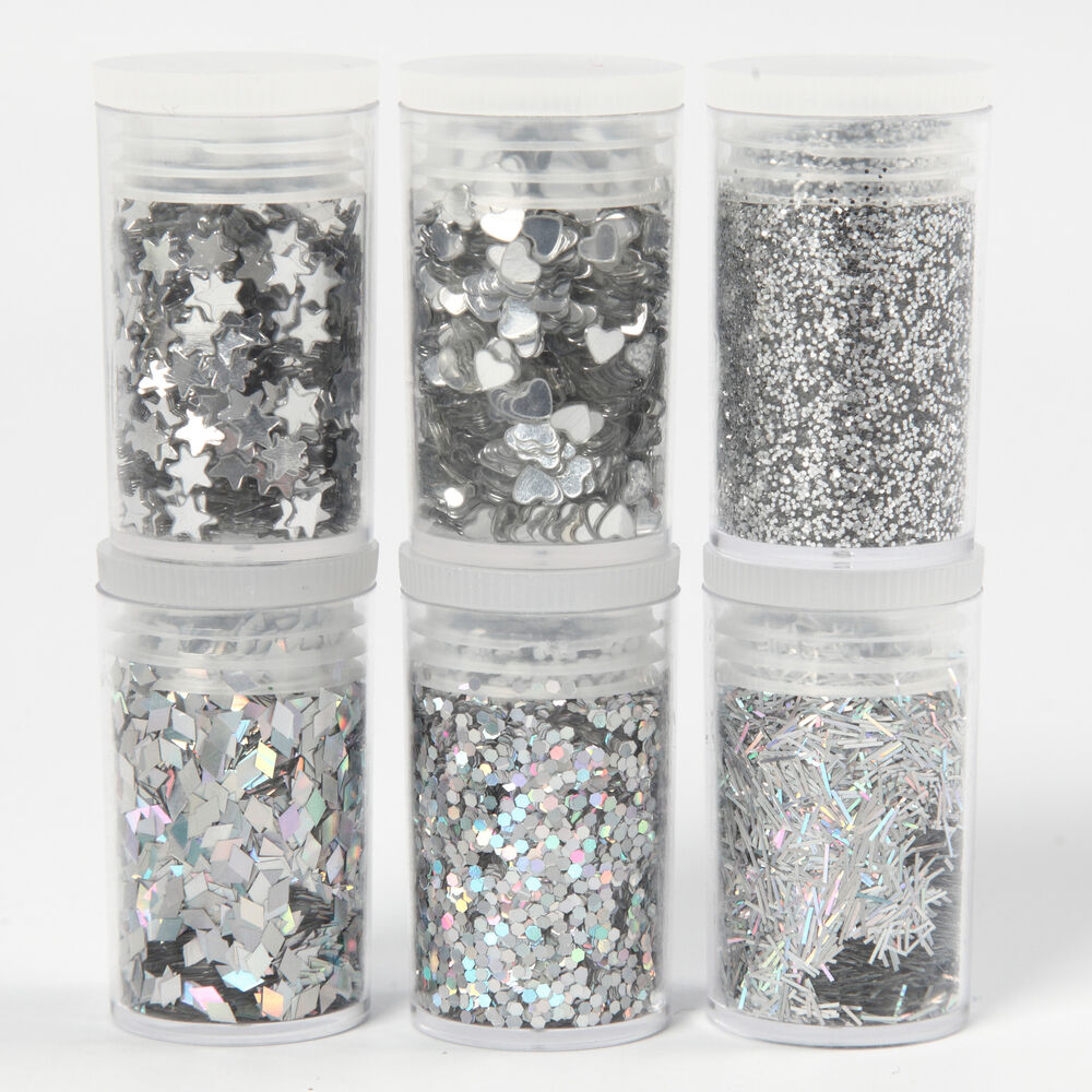 Glittermix biologiskt nedbrytbart 6x5g
