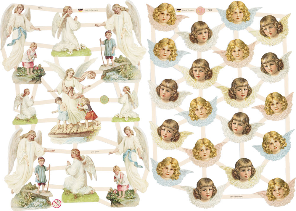 Bokmärken klassiska änglar 2 ark/fp