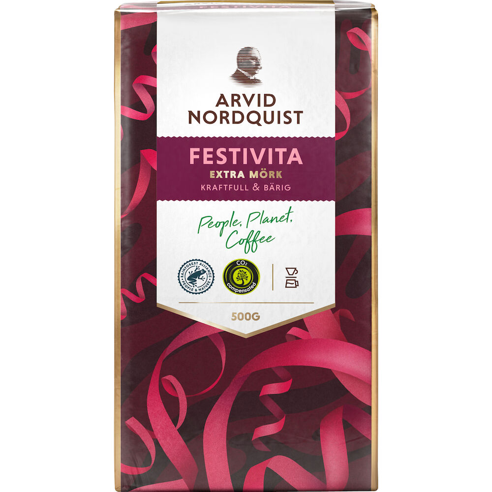 Kaffe Festivita Bryggmalet Extra mörk 500 g Arvid Nordquist