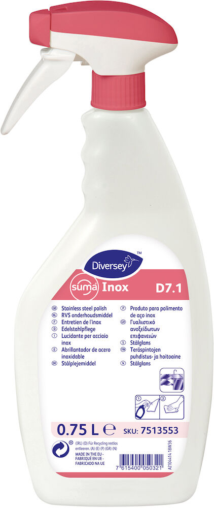 Stålglans-/rengöringsmedel Suma Inox 750 ml