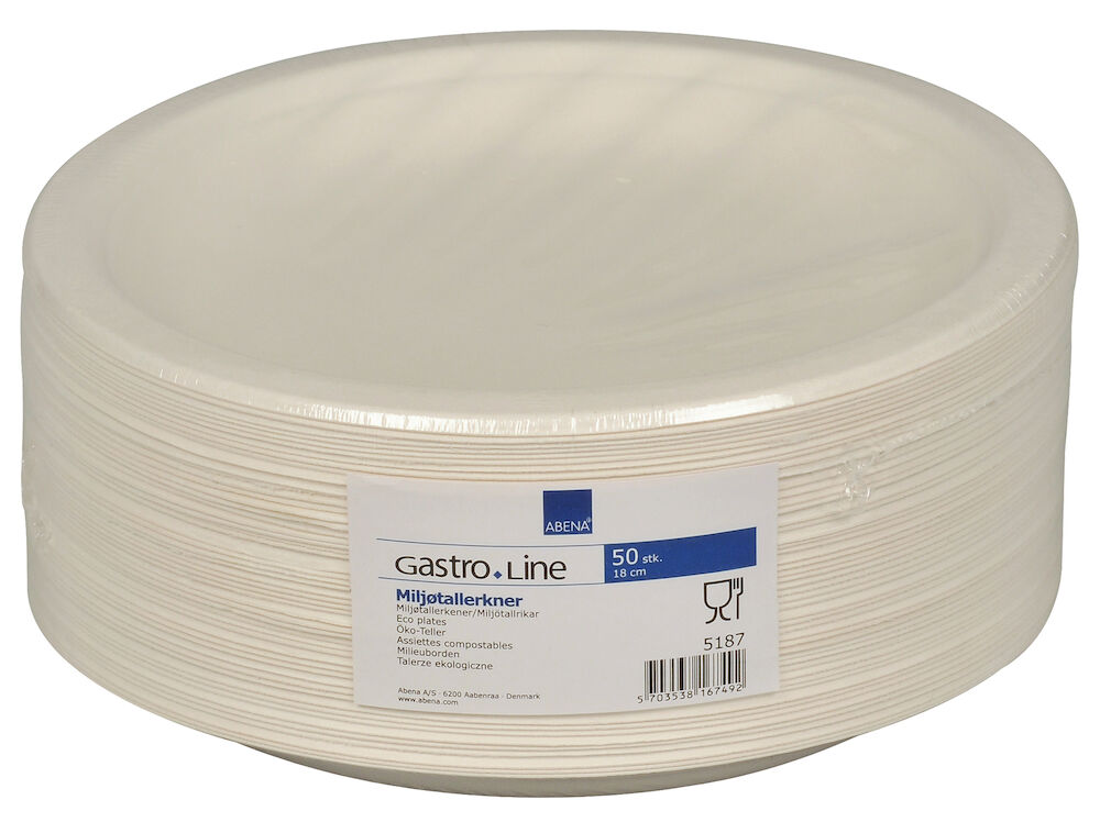 Tallrik flat Miljö 18 cm 50 st/fp
