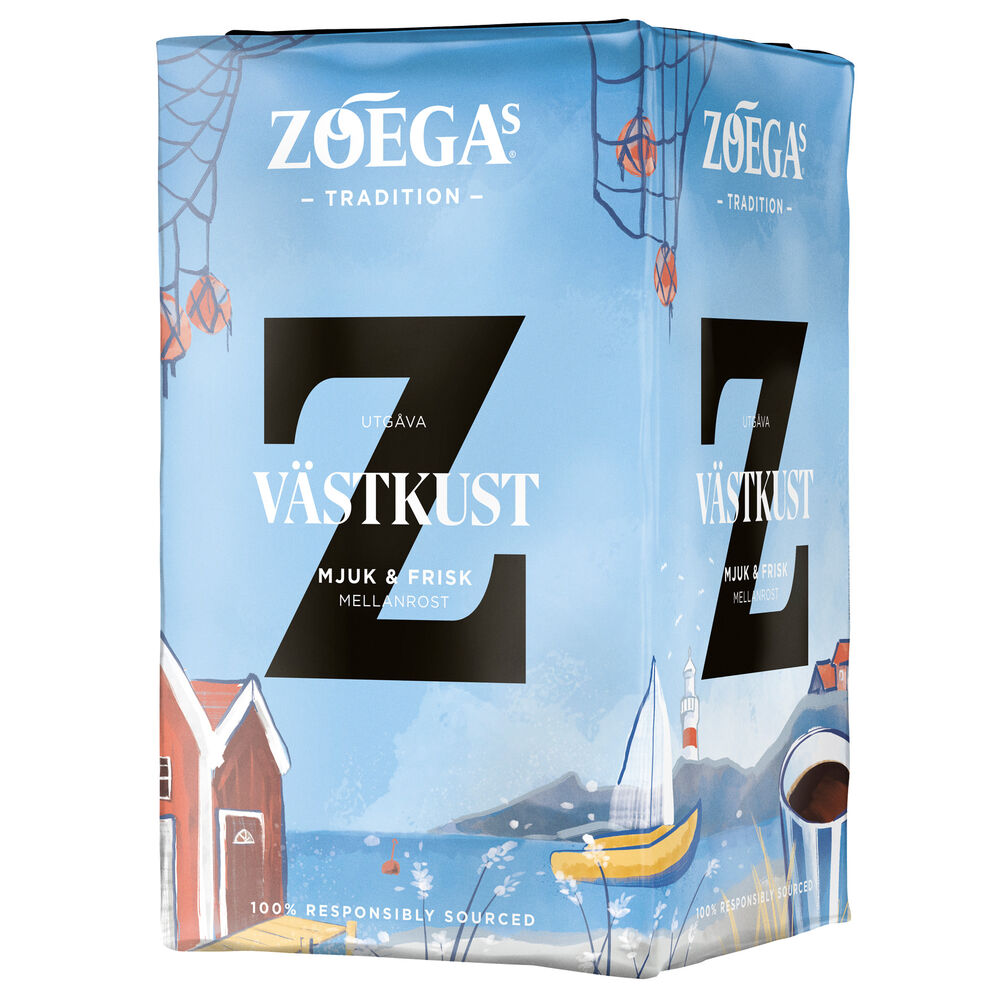 Kaffe Brygg Zoégas Västkust Mellanrostat vac 450 Gram