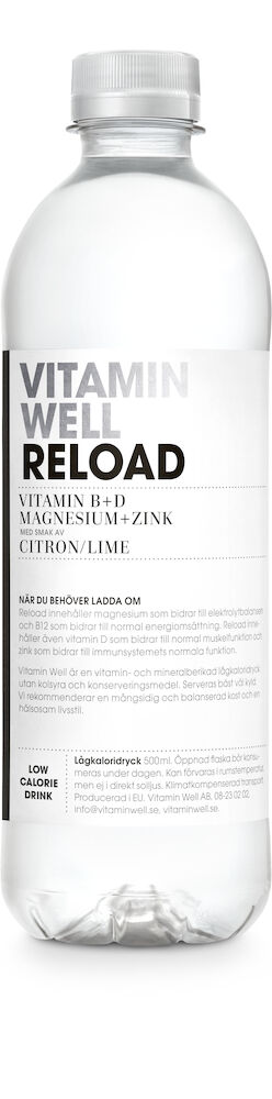 Dryck Vitamin Well Reload 50 cl PET inkl. pant