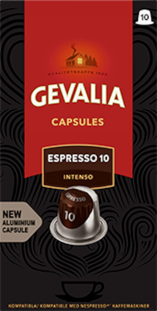 Kaffekapsel Espresso Gevalia 10 st/fp