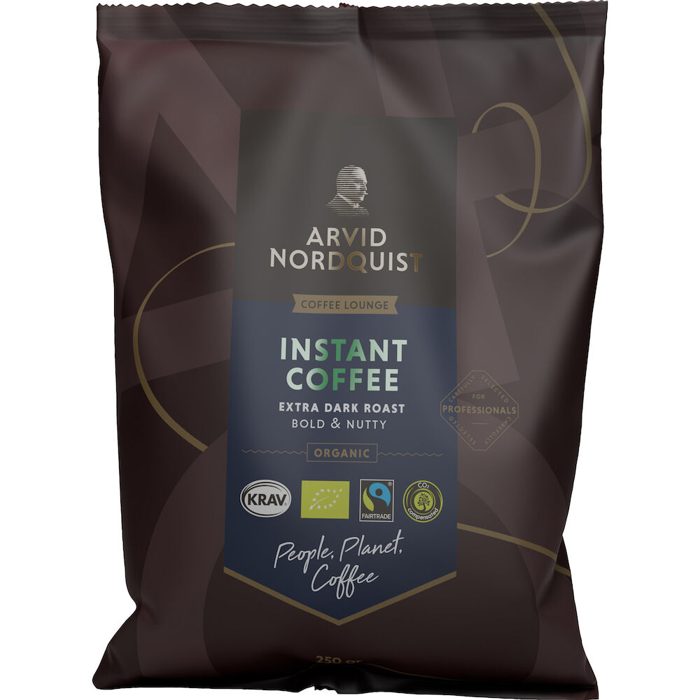 Snabbkaffe / Instant 250 gram Extra mörkrost Eko Arvid Nordquist