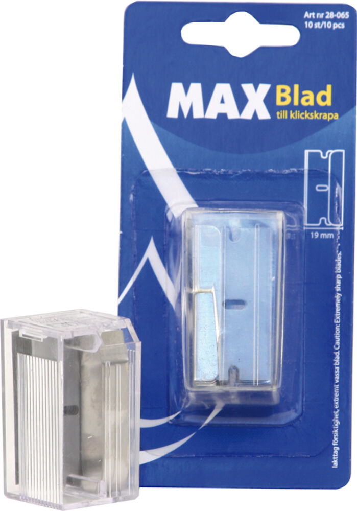 Extra Blad till Klickskrapa Max ErgoGrip 10-pack