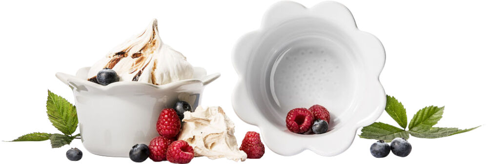 Portionsskål ugnssäker 2-pack, vit