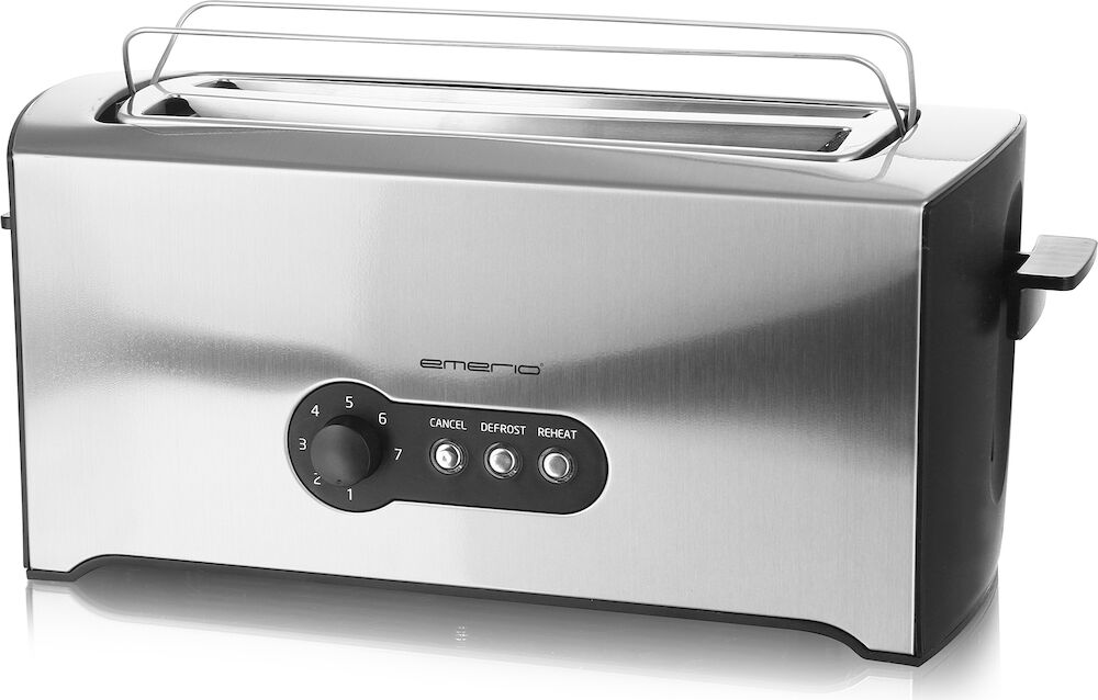 Brödrost 4 skivor rostfri