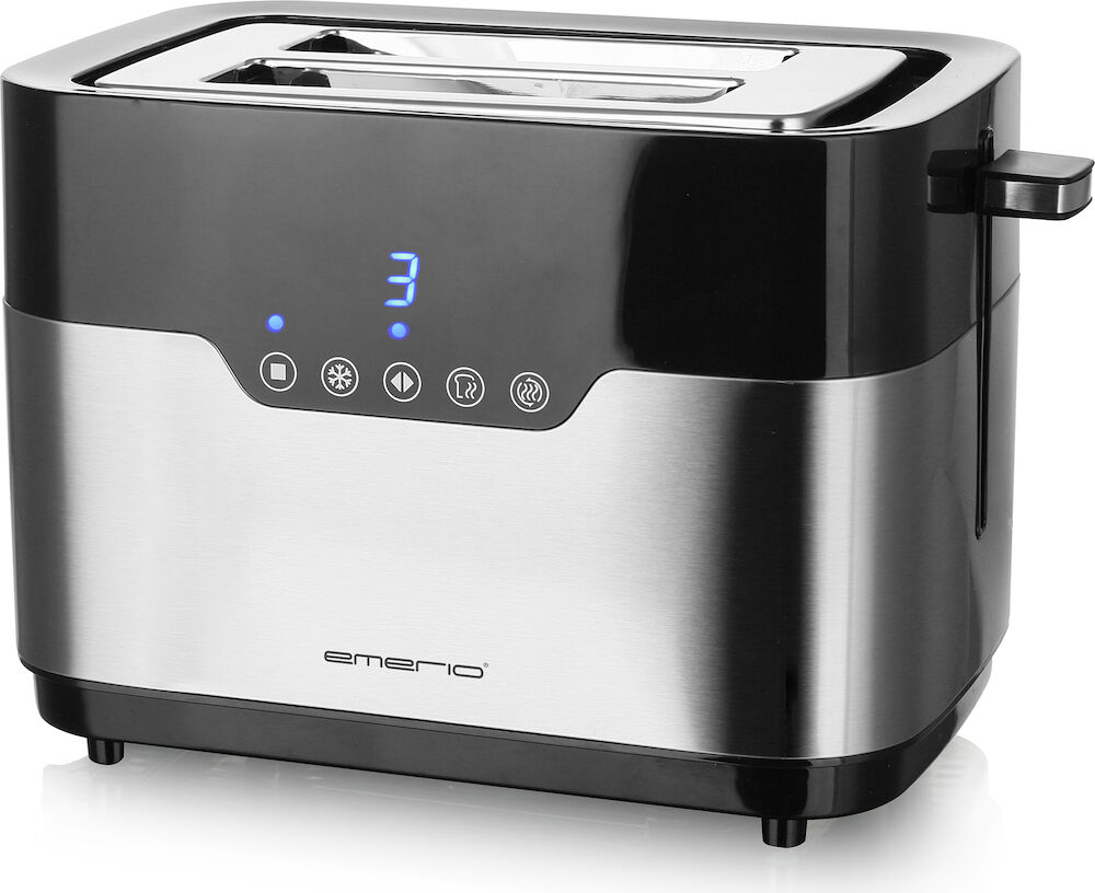 Brödrost touch rostfri/svart