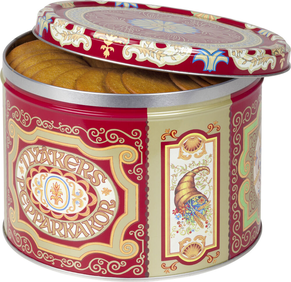 Pepparkakor palmoljefria i plåtburk 900 gram 