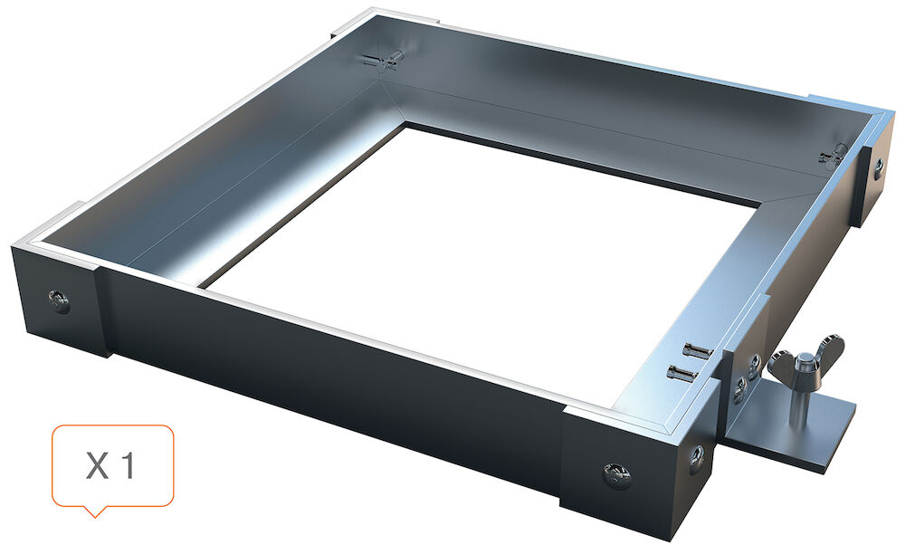 Stabilitetsviktram Skyddsskärm/Golvvägg PVC