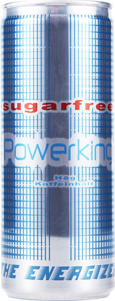 Energydrink Powerking Sockerfri 25 cl burk Inkl. pant