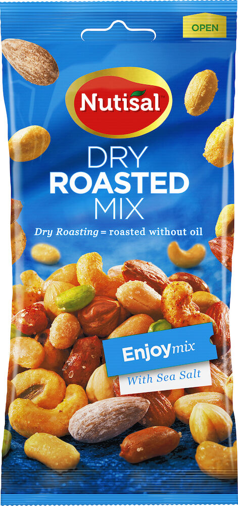 Nötmix Dry roasted Sea salt 60 g Nutisal