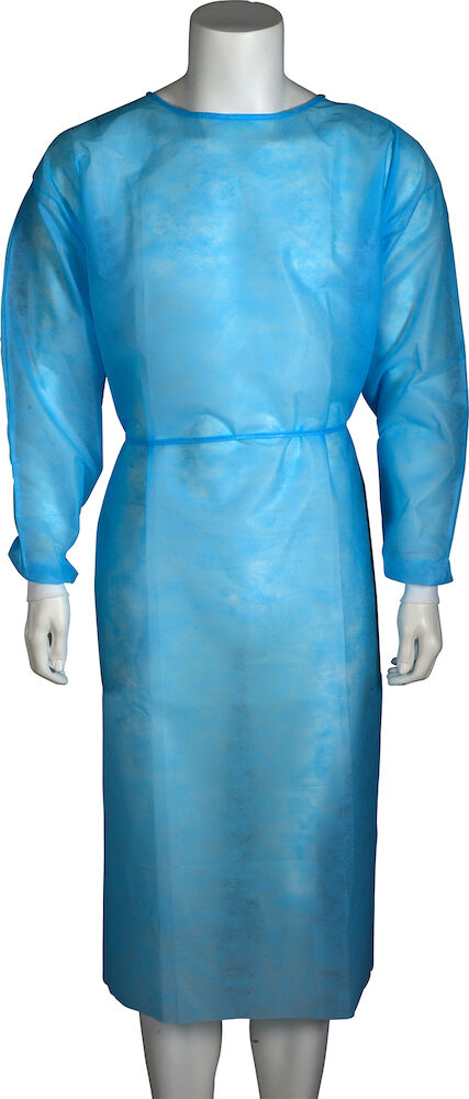 Besöksrock engångs med manchett blå Abena