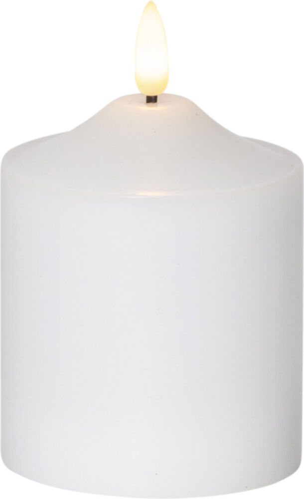 Blockljus LED Flamme Ø75 mm Star Trading