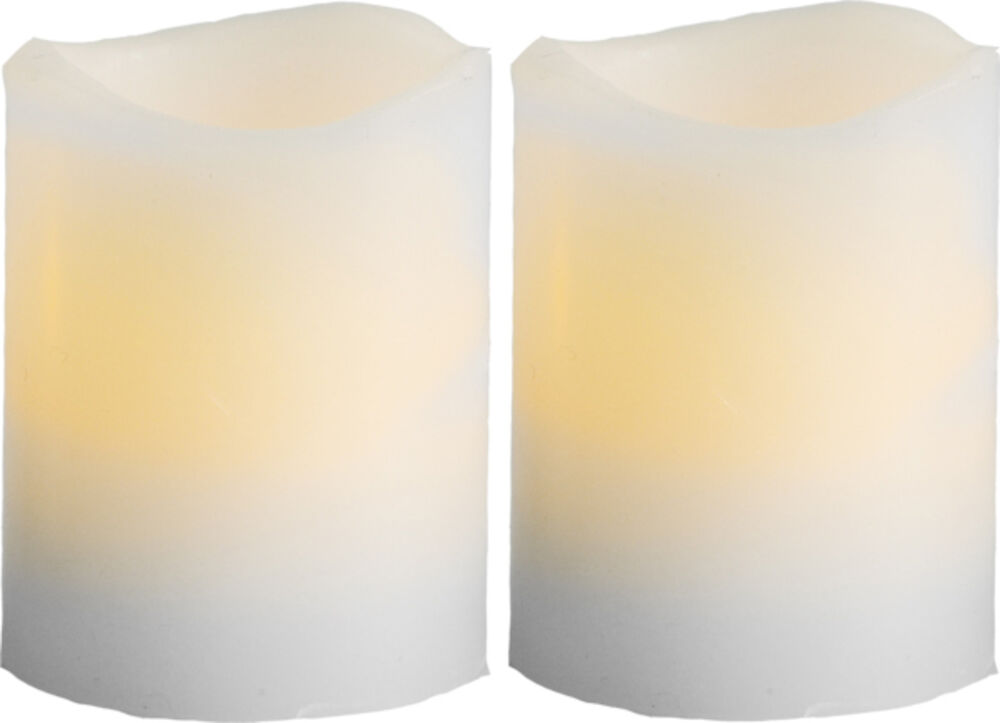 Blockljus LED May 2-pack Ø50 mm H=60 mm Star Trading