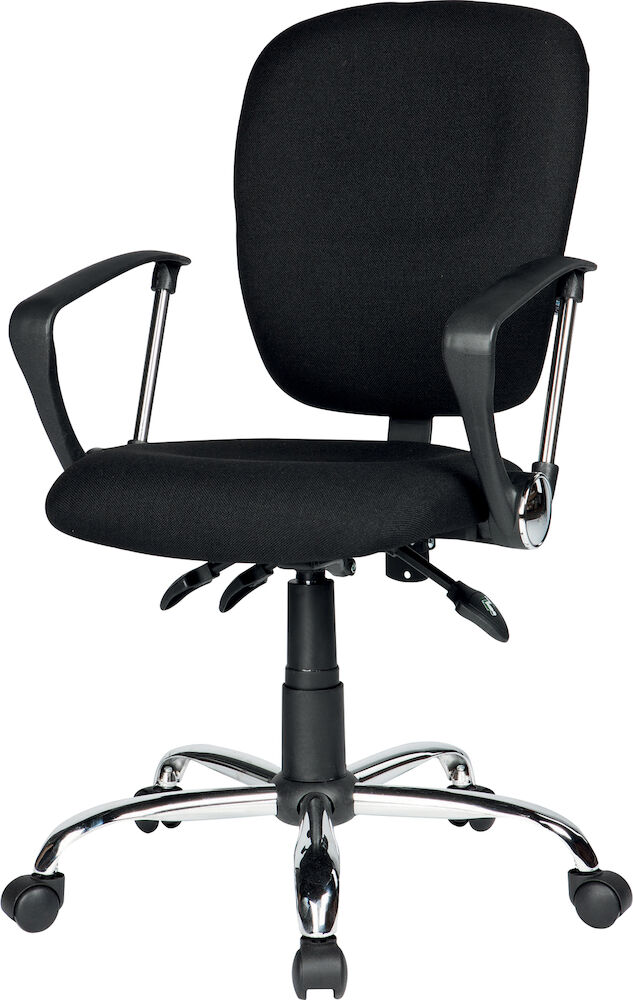 Skrivbordsstol Atlas med armstöd svart Realspace