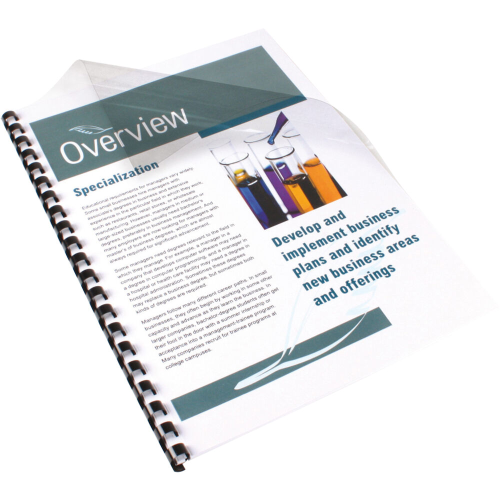 Plastomslag A4 klar 100 st/fp