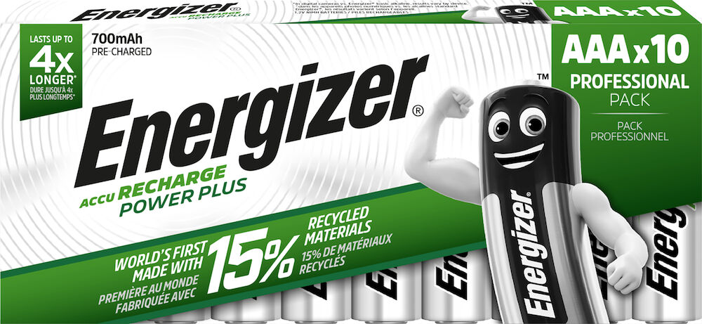 Energizer Laddningsbara Batterier AAA 10-pack 700mAH