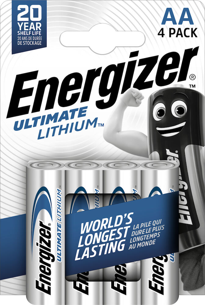 Energizer Batteri Lithium AA 4-pack
