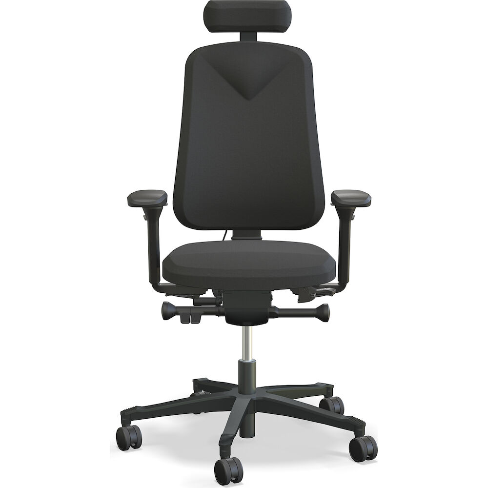 Kontorsstol Höganäs 380 komplett svart