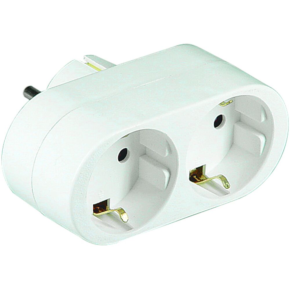 Grenpropp 2-vägs med jordade uttag