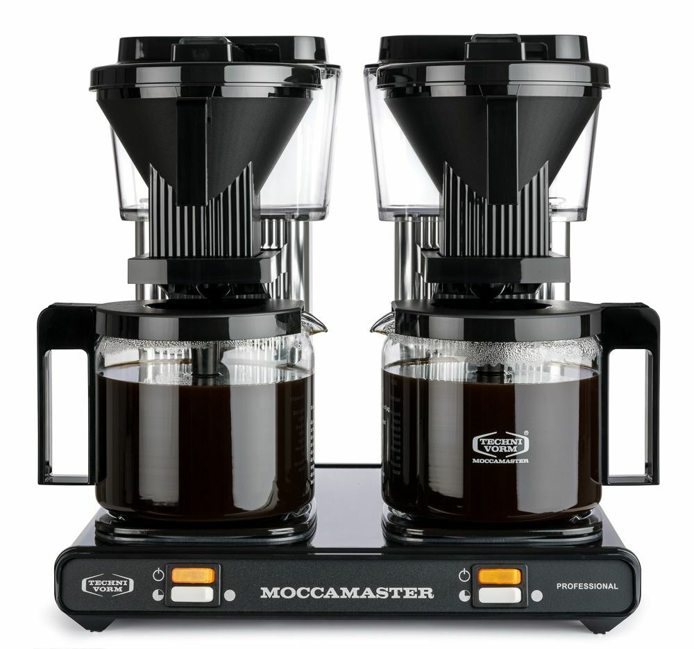 Kaffebryggare Moccamaster Professional Double Black/Silver 2 x 1,25 liter
