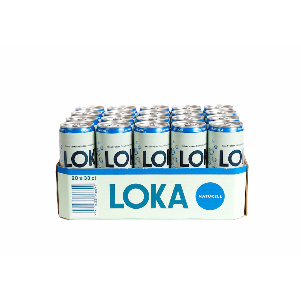 Kolsyrad vatten Loka 33cl sleek can Inkl.pant