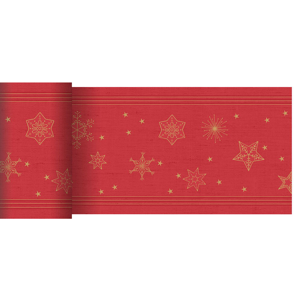 Löpare Dunicel 150 mm x 20 Meter Star Shine röd