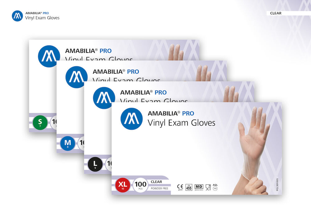 Vinylhandske Transparent 100 st/fp