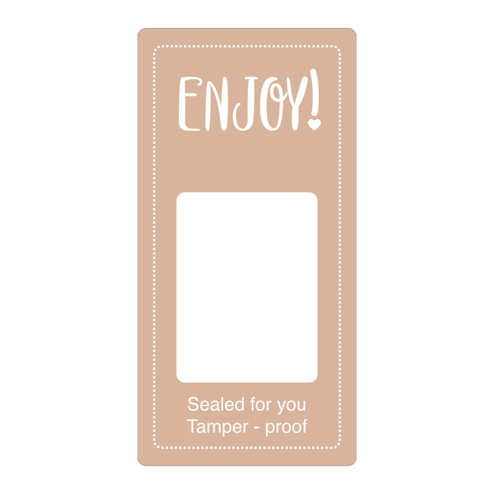 Etikett Enjoy / Have a nice day! 50 x 100 mm 500 st/fp