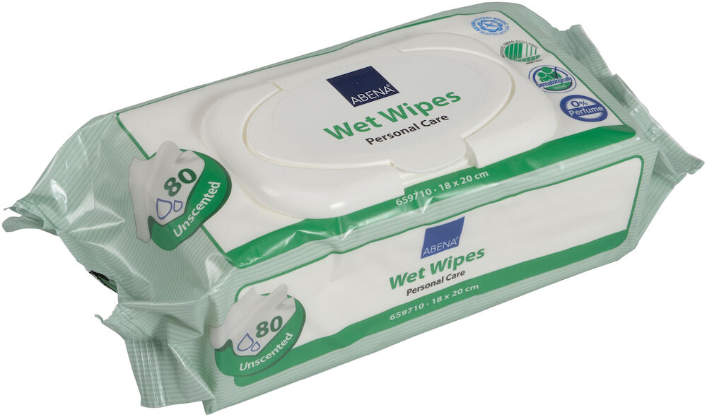 Våtservett oparfymerad, med lock 80/fp