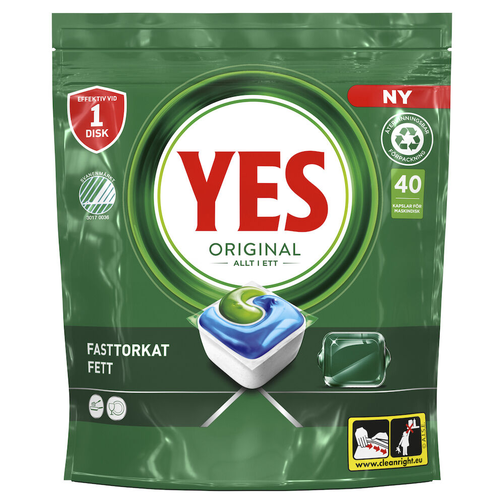 Diskmaskinstabletter YES All in One