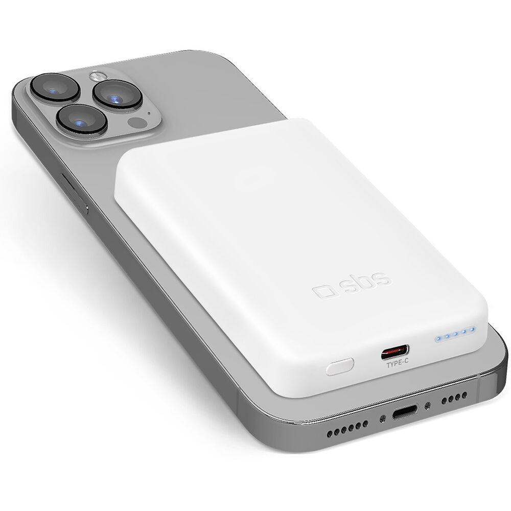 Power Bank magnetisk 5,000 mAh SBS