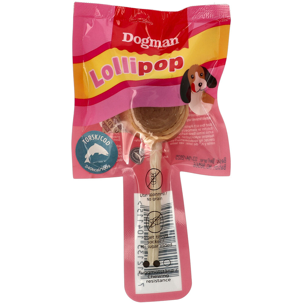 Hundgodis lollipop 9 cm Mix 