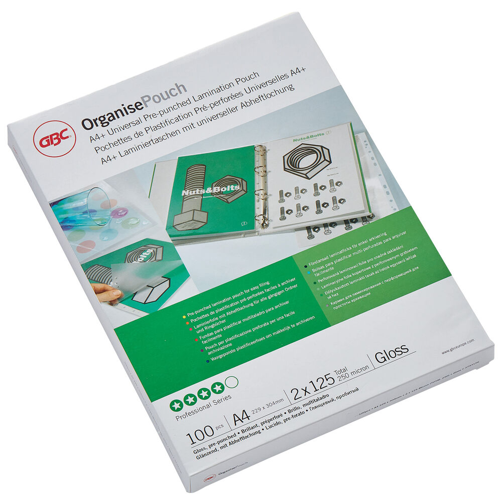 Lamineringsfickor A4 Gloss GBC