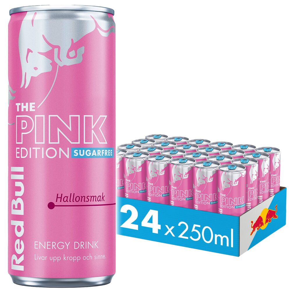 Energidryck Red Bull Pink Edition Sugarfree 25 cl inkl. pant