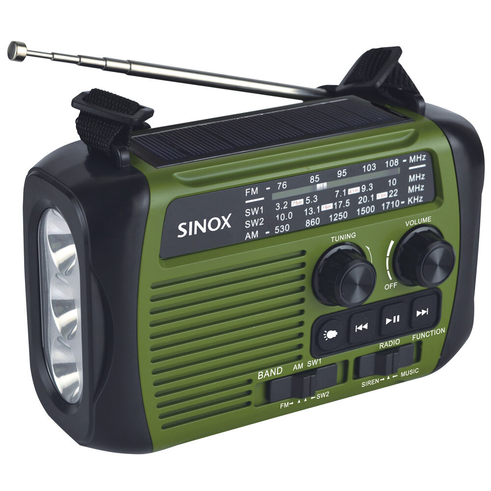 Nödradio dynamo/solcell SXL5500 Sinox
