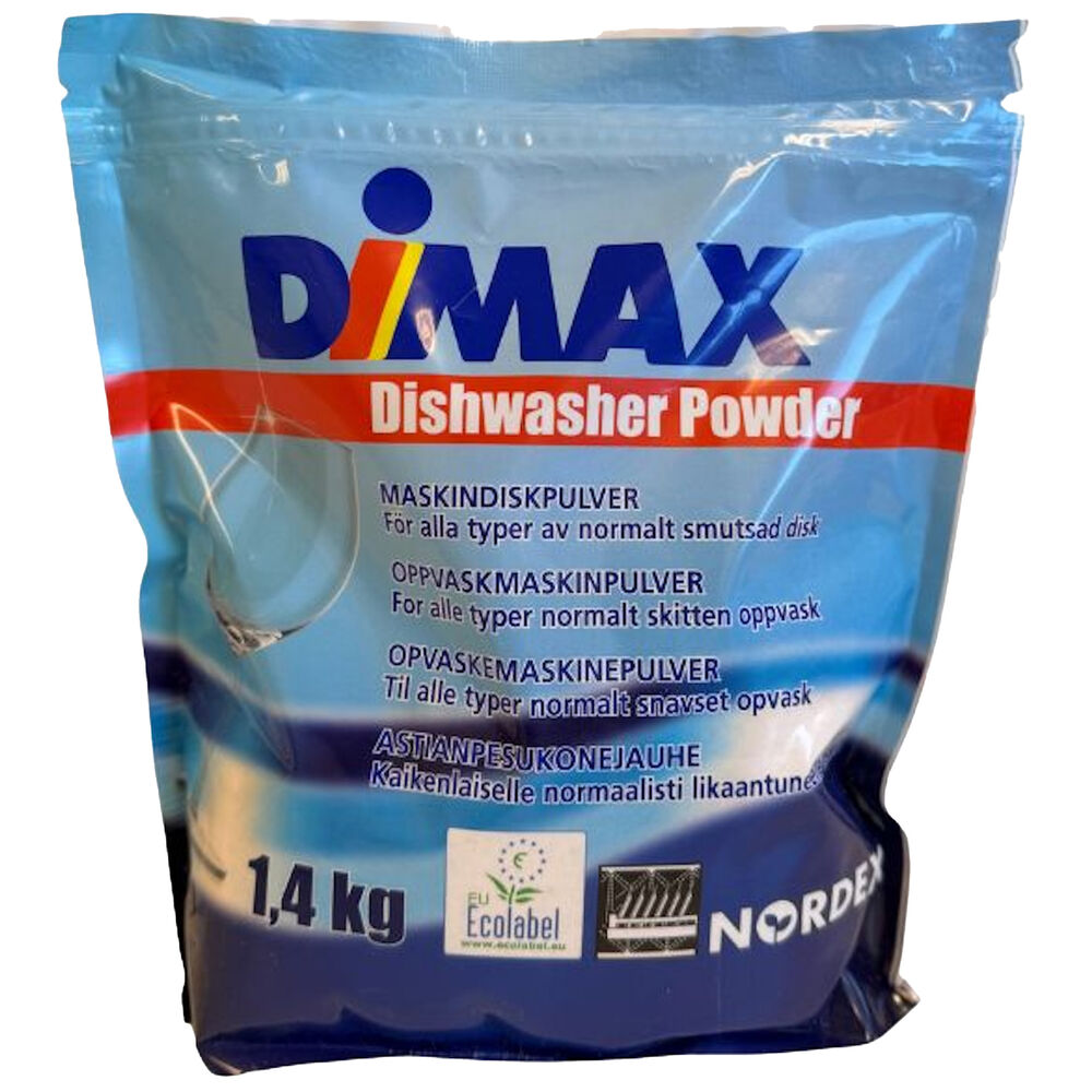 Maskindiskmedel pulver Dimax 1,4 kg Nordax
