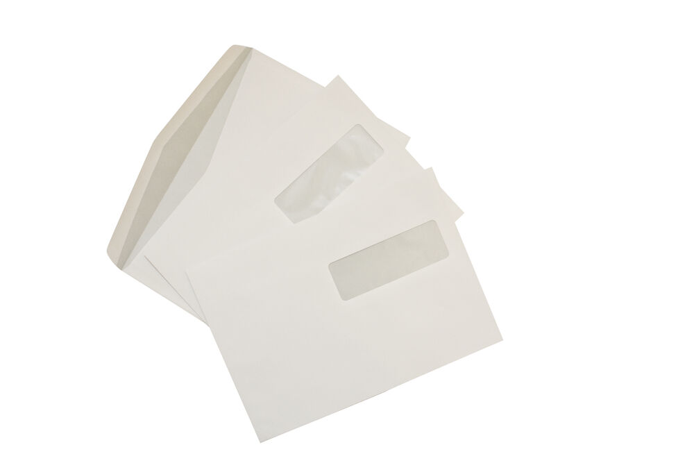 Kuvert fukthäftande med fönster 50-pack